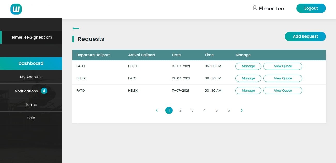 Helicopter Reservation Portal