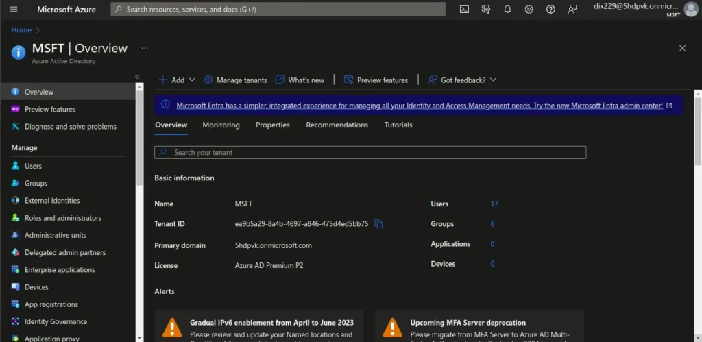 Access Azure AD