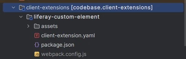 Client Extension Hierarchy