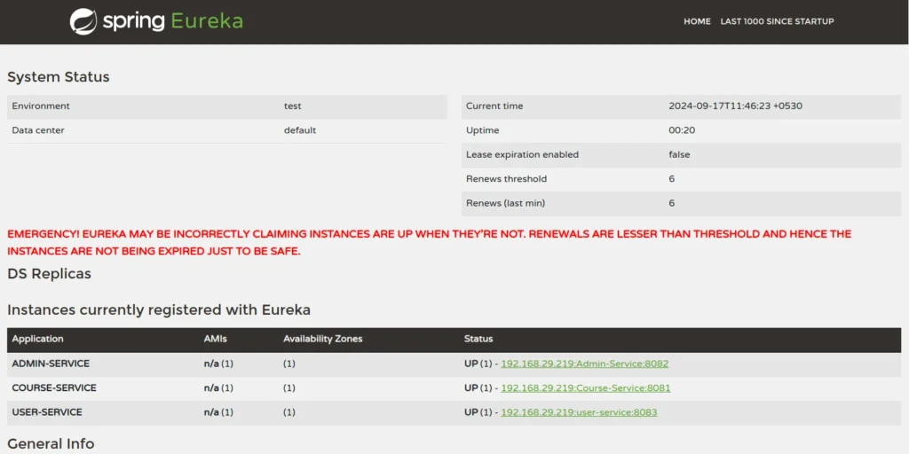 Eureka Server Page (1)