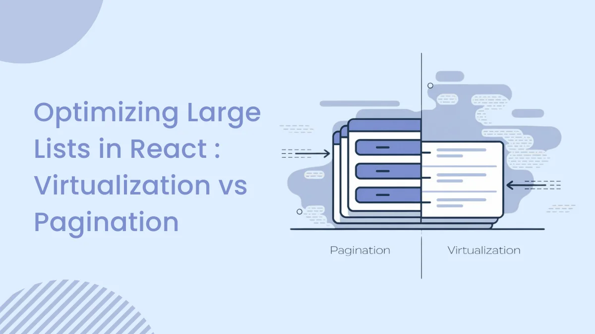 Optimizing Large Lists in React Virtualization vs. Pagination