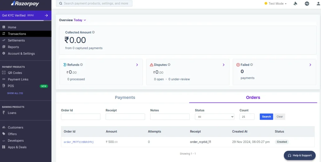 razorpay_dashboard